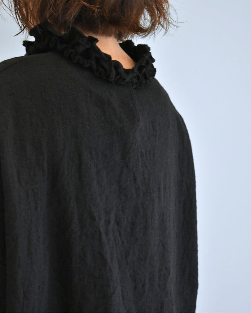 ウールボックスプルオーバー Black