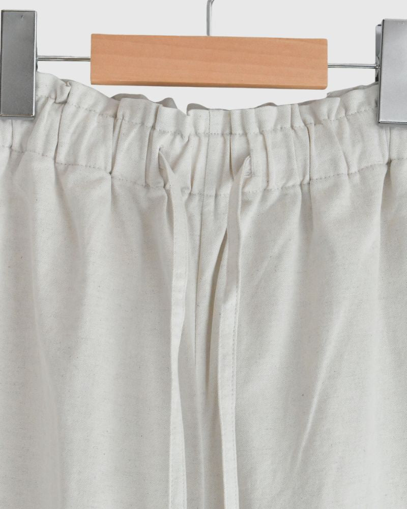 サイドシームレスワイドパンツ Natural