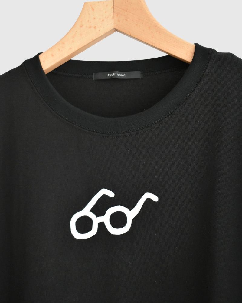 メンズのめがねTee Black