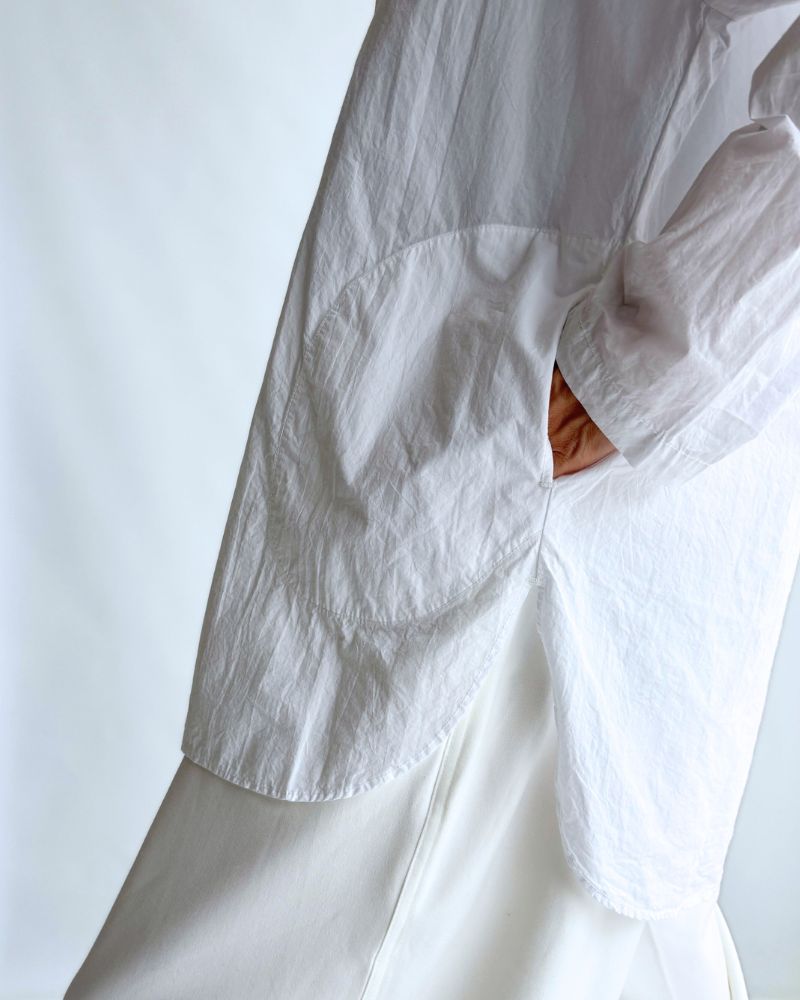 フーディ プルオーバーシャツ White