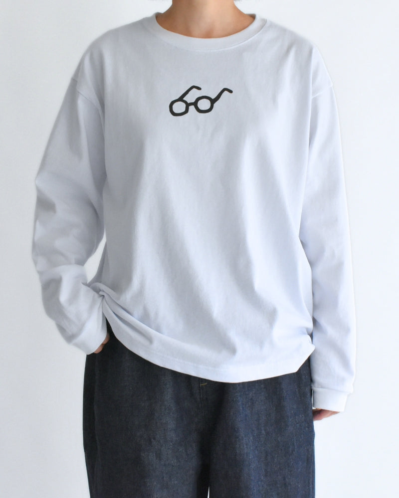 メンズのめがねTee White