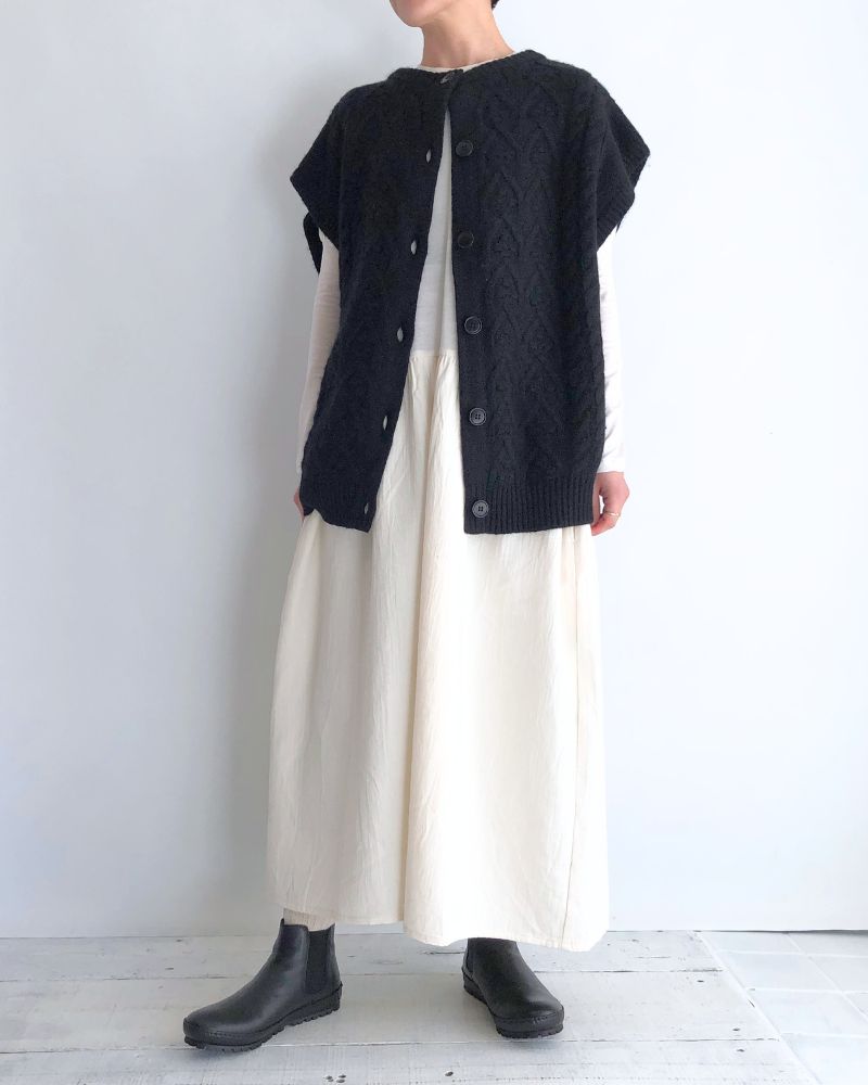 パフスリーブワンピース Ecru