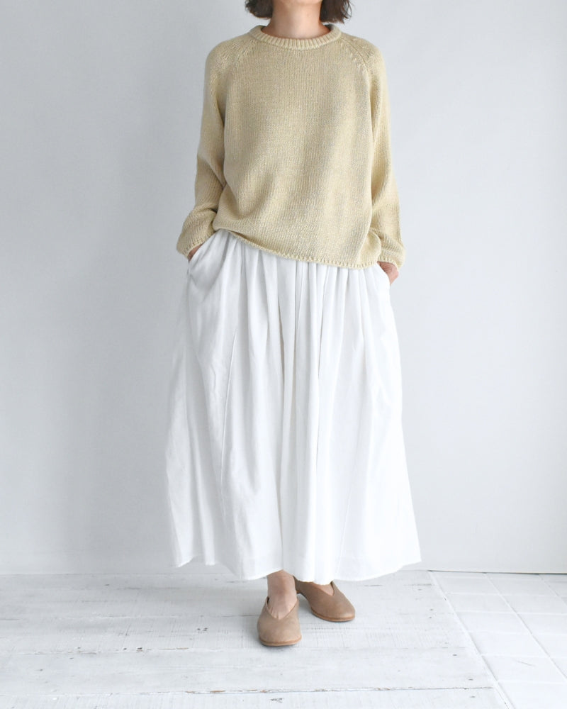 ラグランプルオーバーニット Ivory