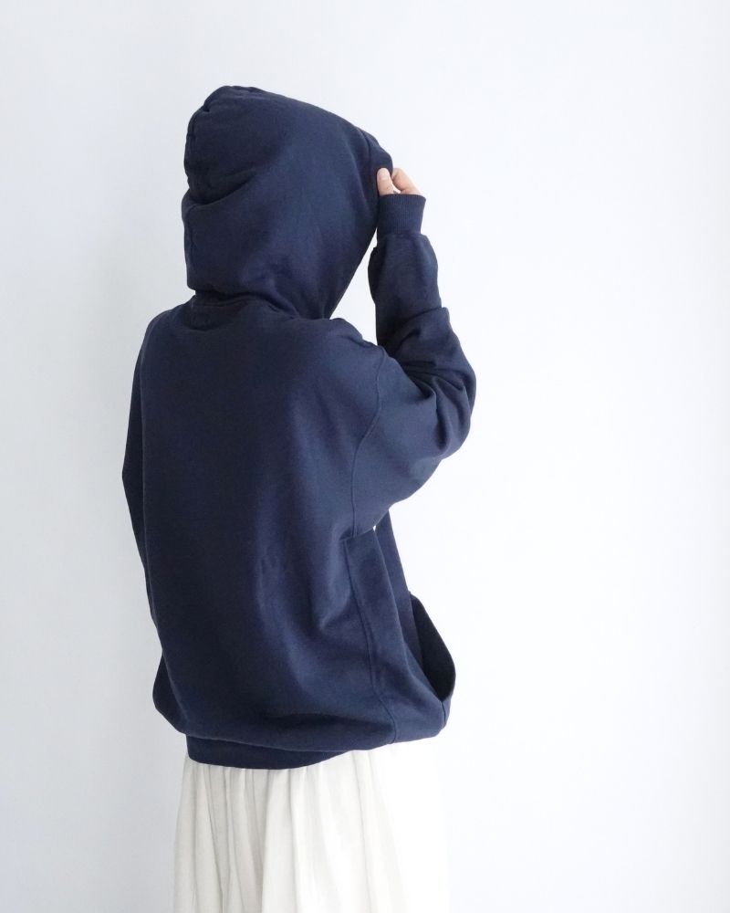 ウラケ GRVYCLRS アップリケ パーカー (MENS) Navy