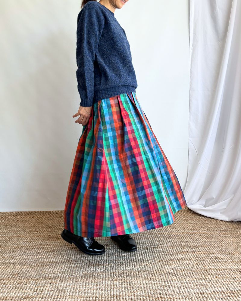 CHECK A LINE SKIRT 'FELINA' Multi