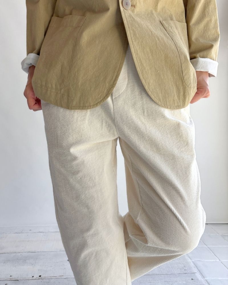11WALE CORDUROY EASY TAPERED PANTS OffWhite