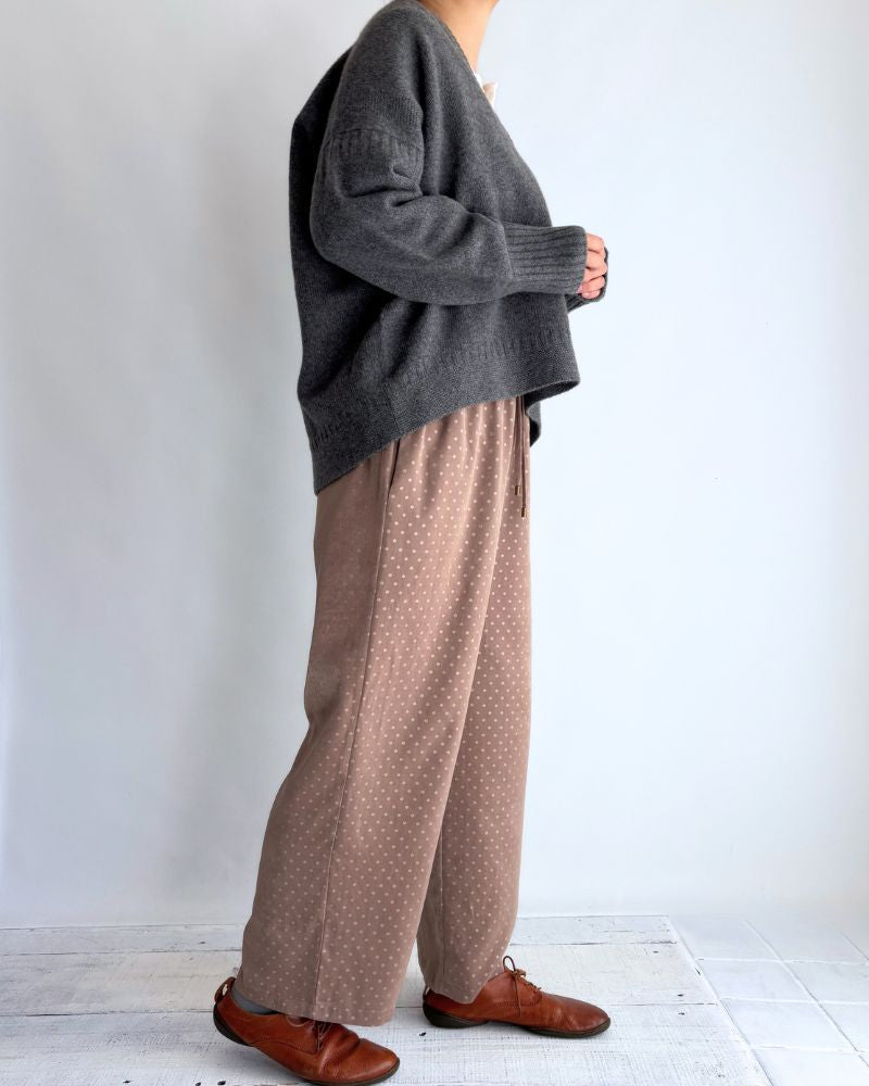 エンボスドットパンツ 'SONK' Beige