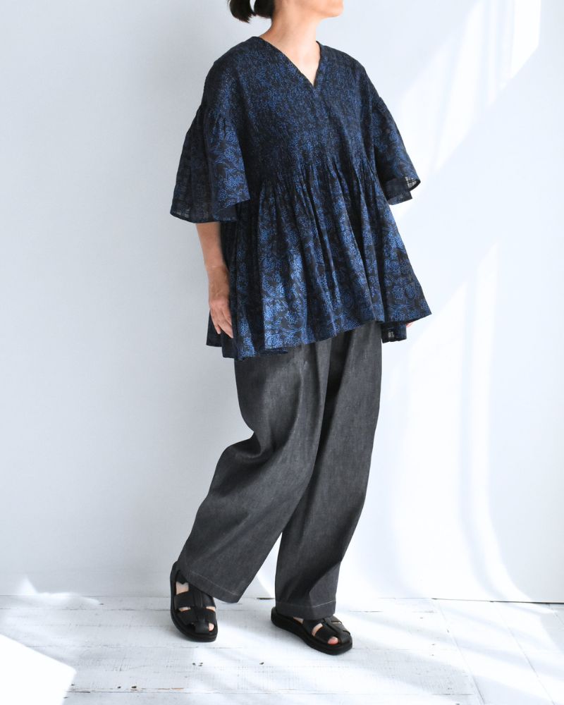 FLARED/SL SHIRTS WITH Navy/Blue