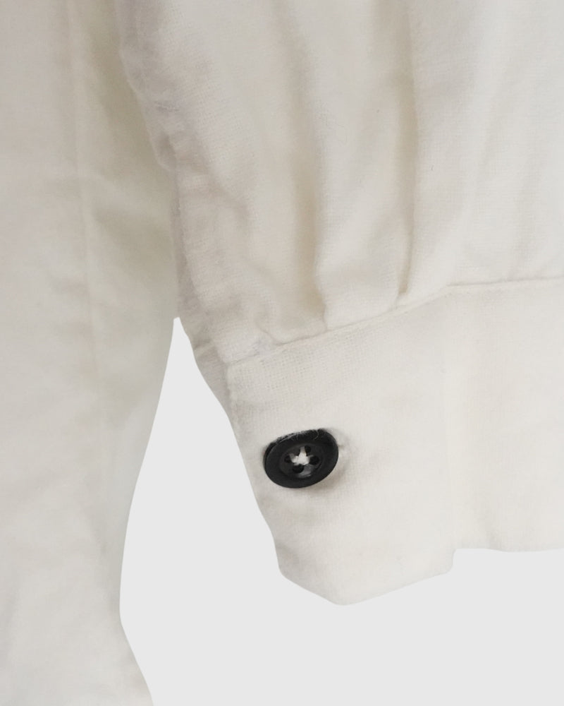 STAND COLLAR SHIRT White