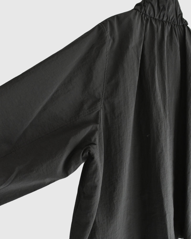 ファンネルネックジャケット Black