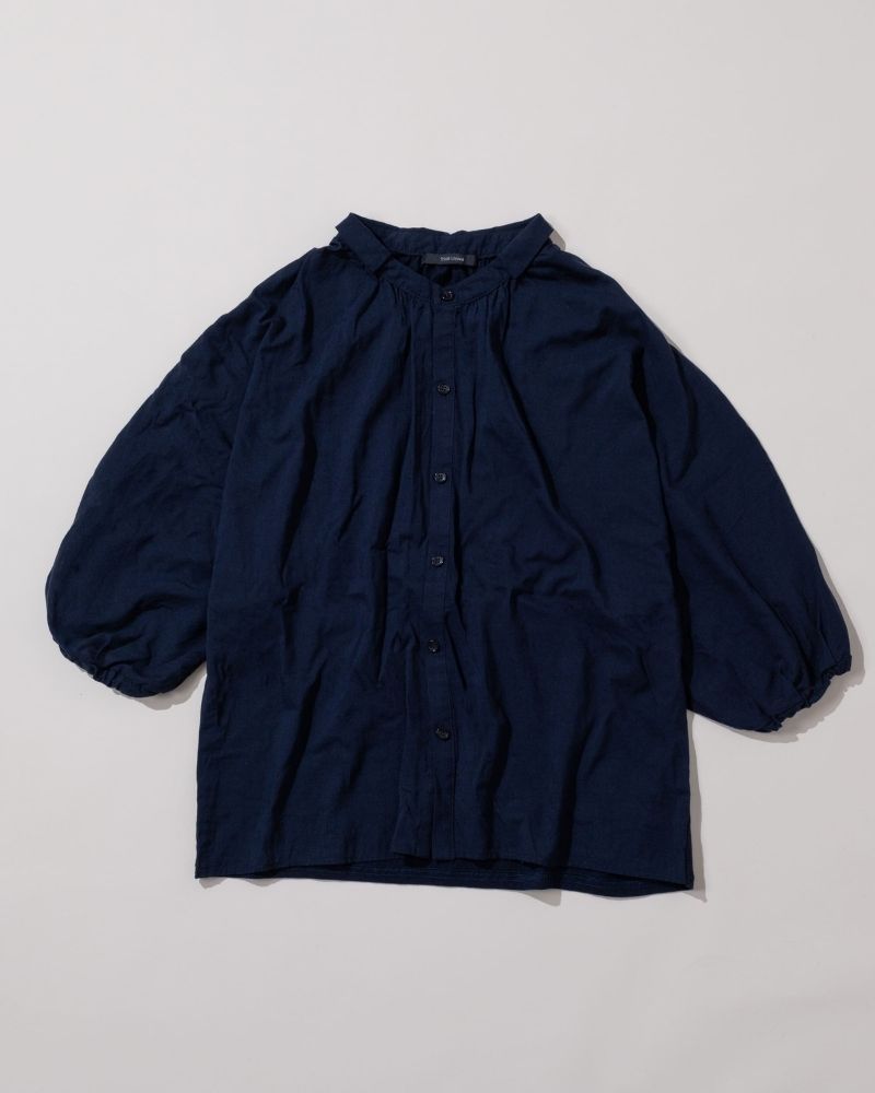 【予約】S/S TT190 コットンシルクとカットソーのコンビシャツ（2月）