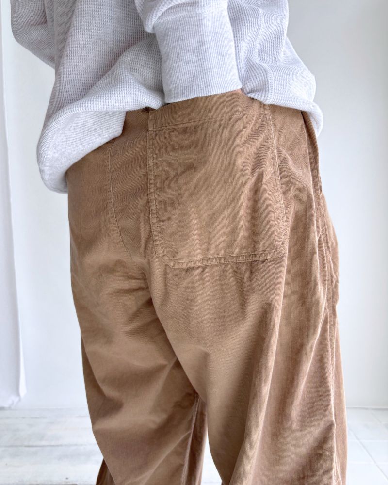 26 WALES CORDUROY OVERDYE EASY PANTS Khaki
