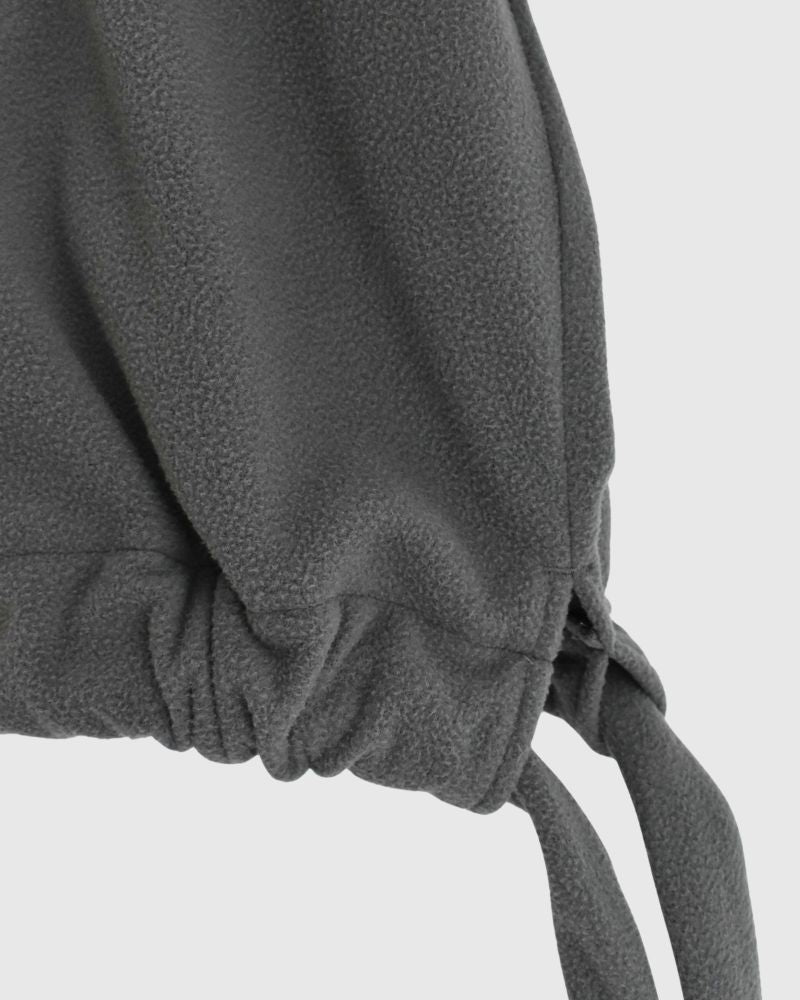 フリース ヘムリボンプルオーバー Gray