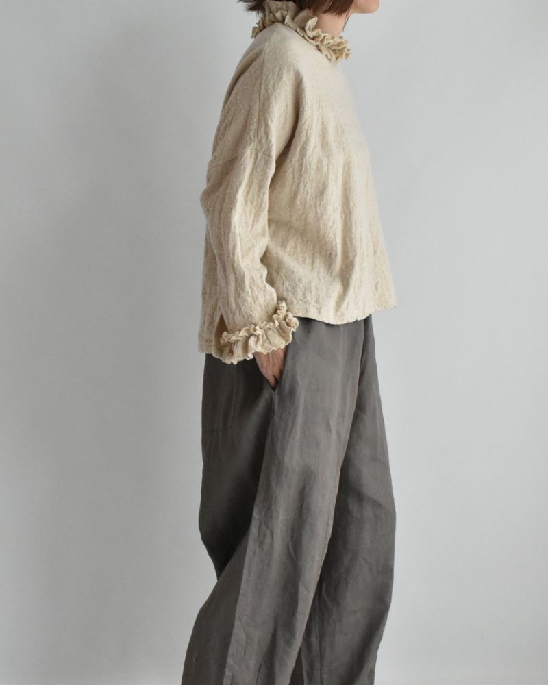 ウールボックスプルオーバー Beige