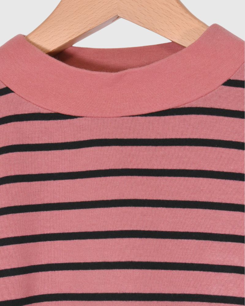 WIDE FLARED BOARDER TOPS 'ANDI' SmokePink