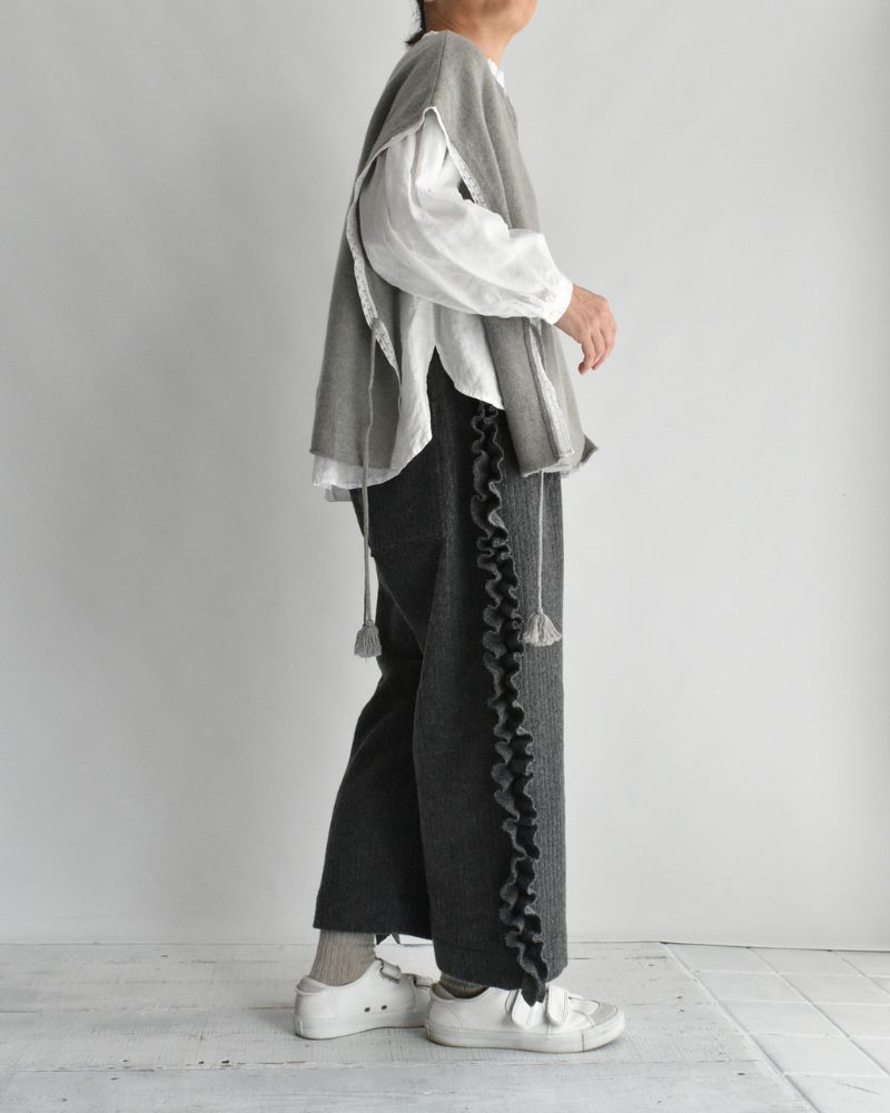 【予約】 F/W G 1235 ソニアリバーレースニットベスト（10月初旬 - 10月中旬）