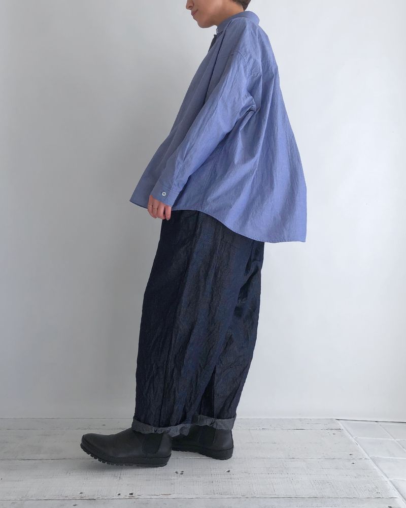 レギュラーカラービッグシャツ Navy