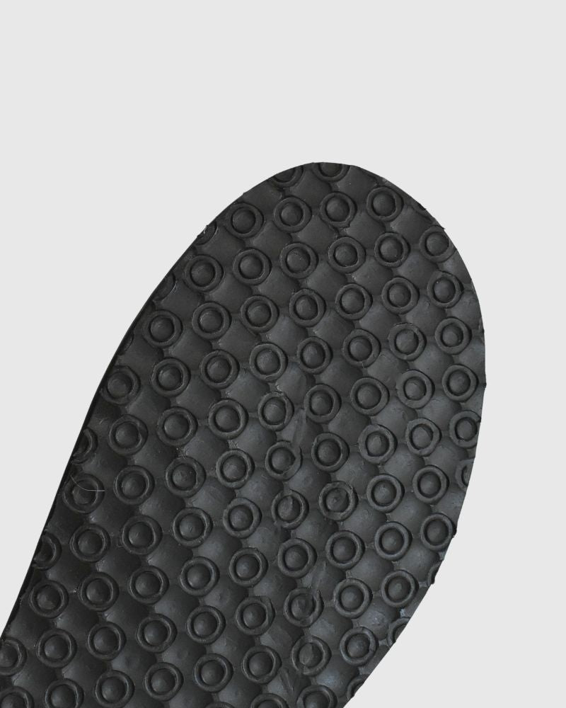 アウトステッチ オイルシュリンクレザースリッポン Black