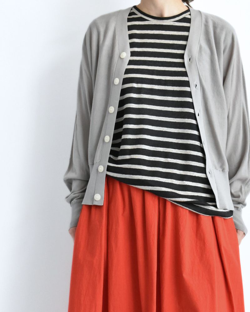 ボーダータンクトップ Black/Natural