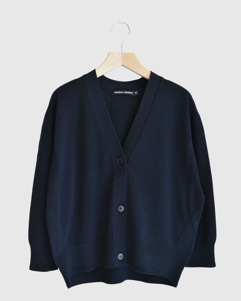COVE Vネックショートカーディガン Navy