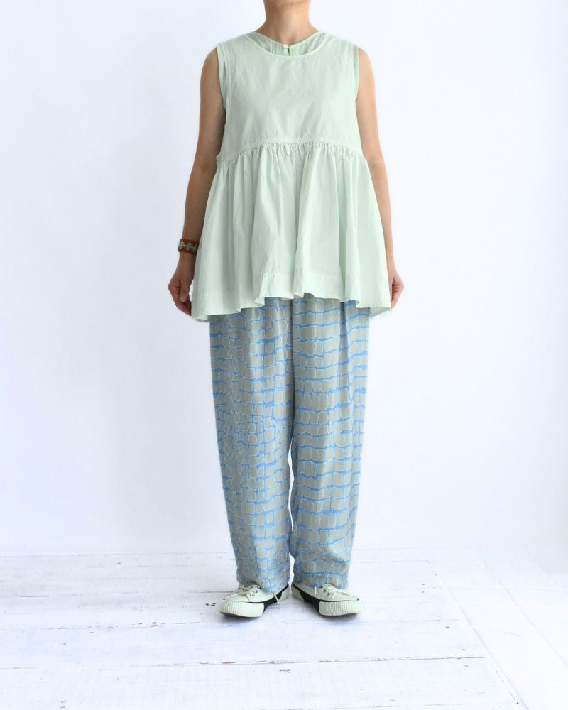 ノースリーブギャザートップス MintGreen