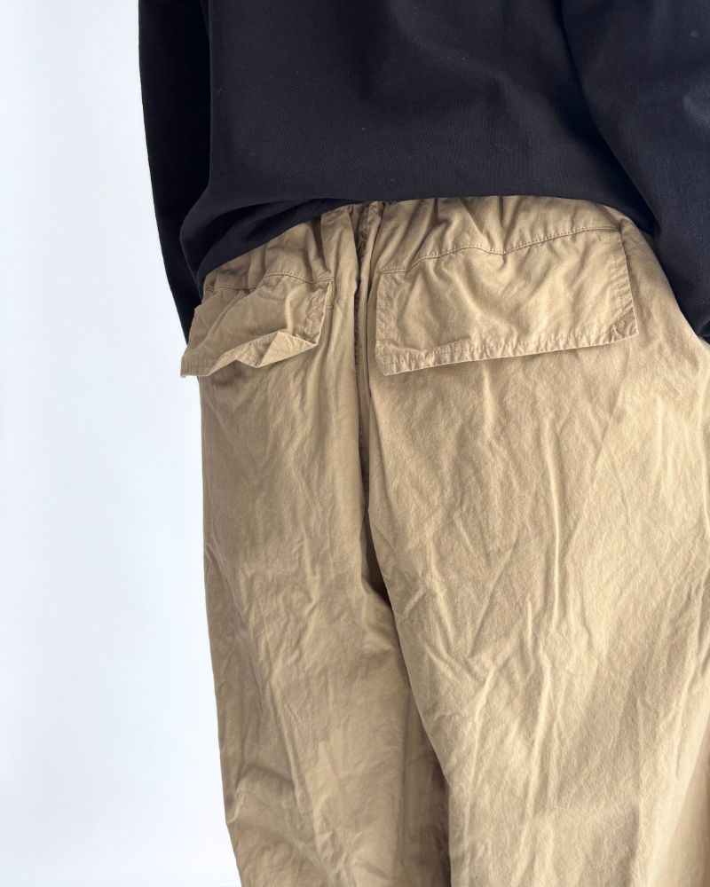 コットンシルクパンツ Beige