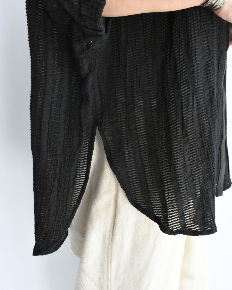 ワイドスクエアブラウス Black