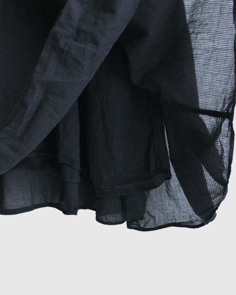 CREW-NECK F/SL DRESS WITH PINTUCK Marine
