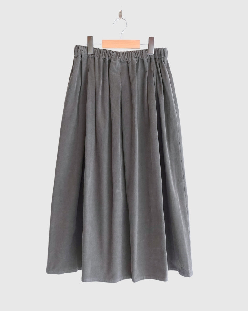 D/d |2364028  イージータックスカート（コーデュロイ） Gray