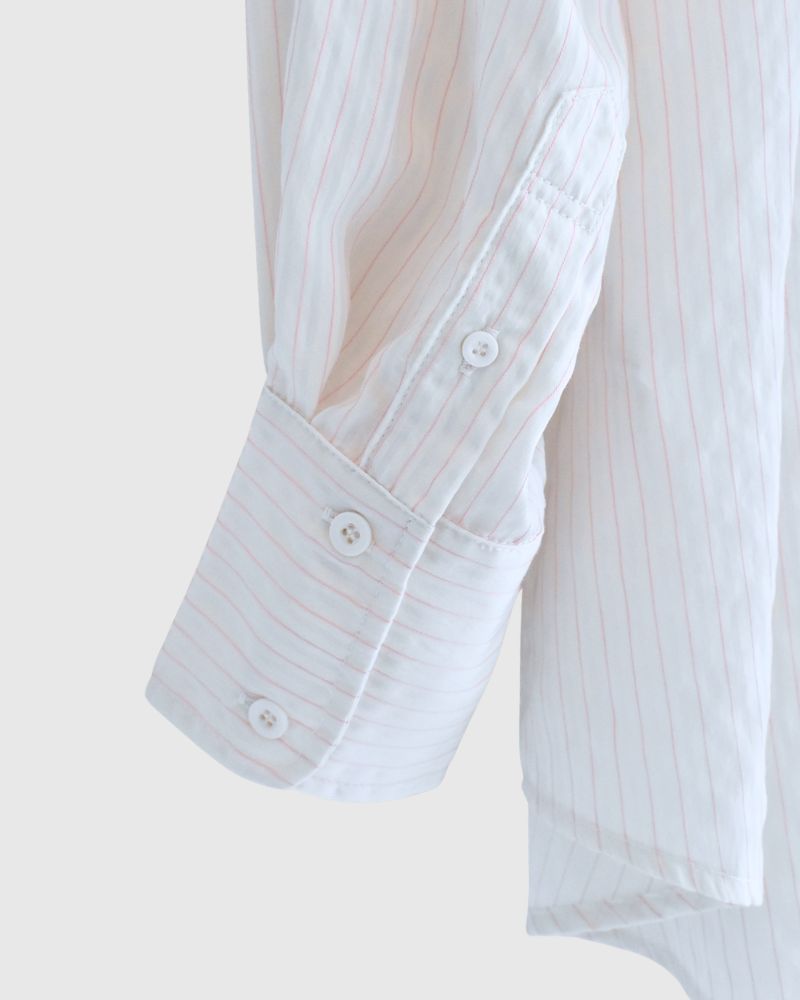 シアーストライプシャツ 'TESSA' OffWhite