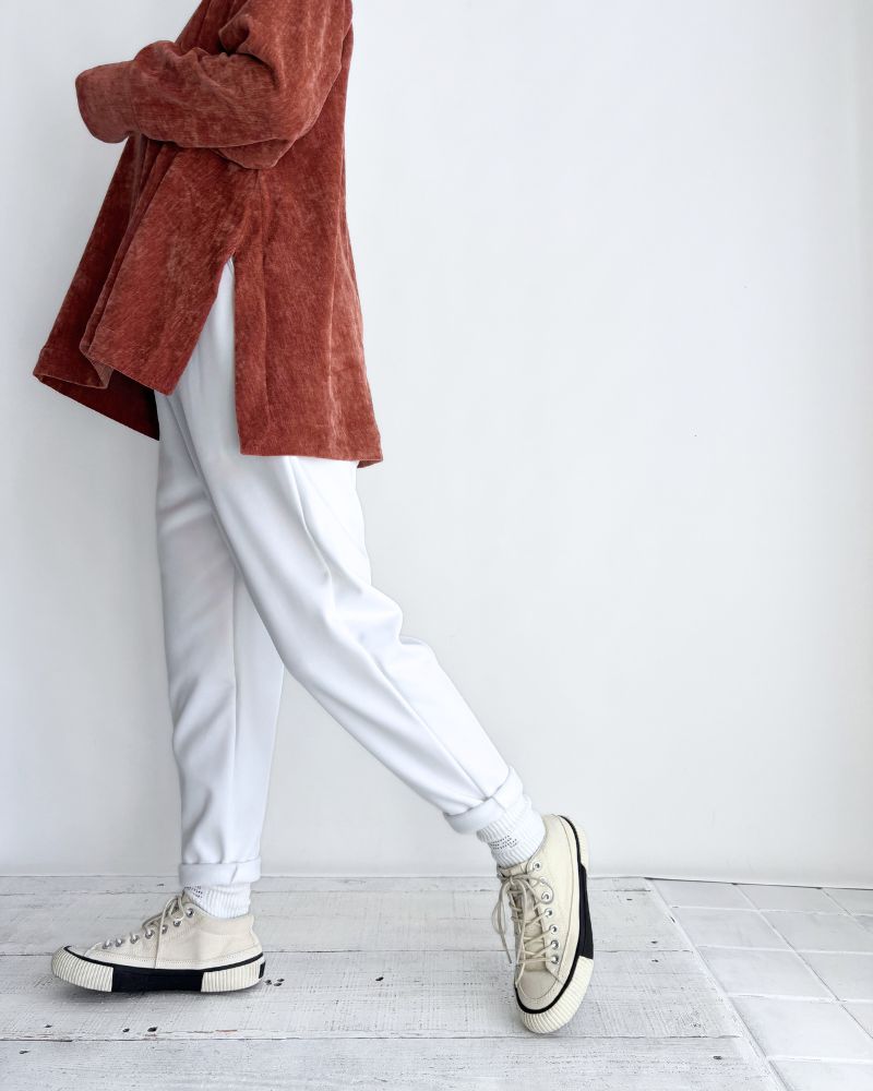 裏起毛ポンチジョッパーズトラウザー 'RUNKY' White