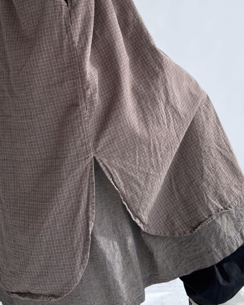 ダディチェックシャツ Gray