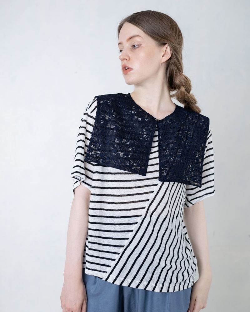 【予約】S/S TT193 後で着れる レースの付け襟（4月）