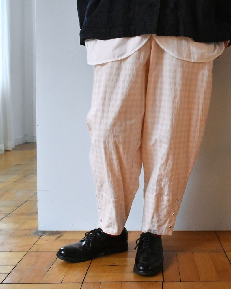 【予約】 F/W G 1229 ギンガムキュリアスパンツ（9月中旬 - 9月末）
