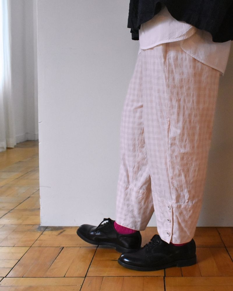【予約】 F/W G 1229 ギンガムキュリアスパンツ（9月中旬 - 9月末）