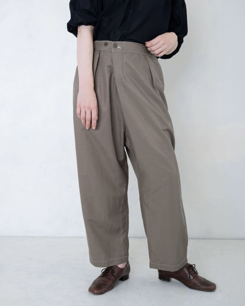 【予約】S/S TP069 コットンリネンのゆったりパンツ（3月）