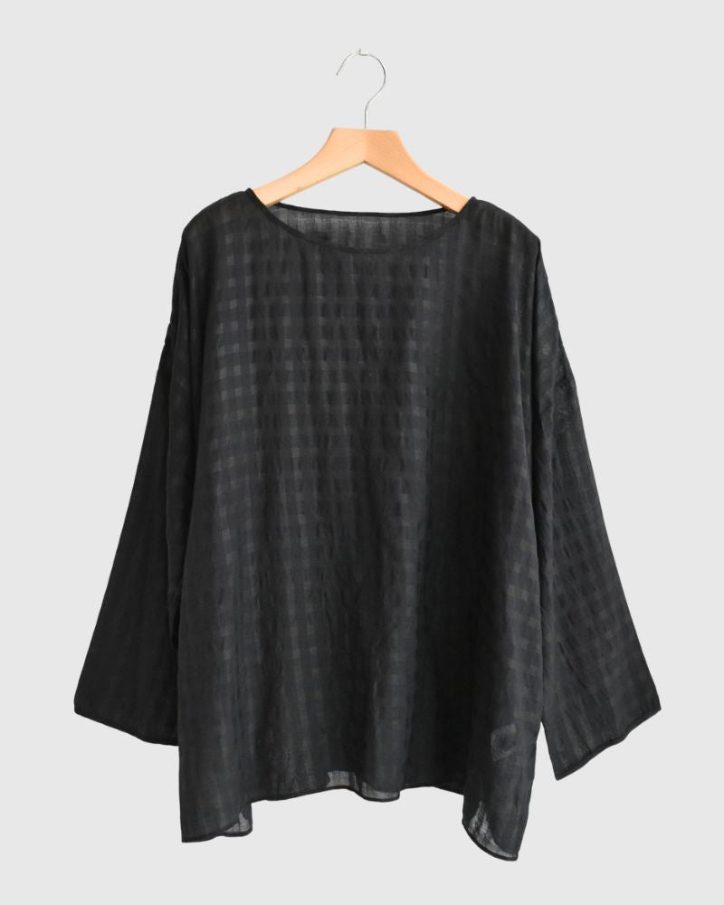 DROP SHOULDER SMOCK Black