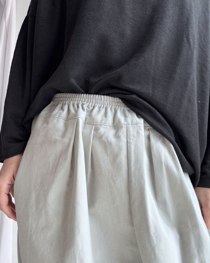 コットン和紙 エッグパンツ Gray