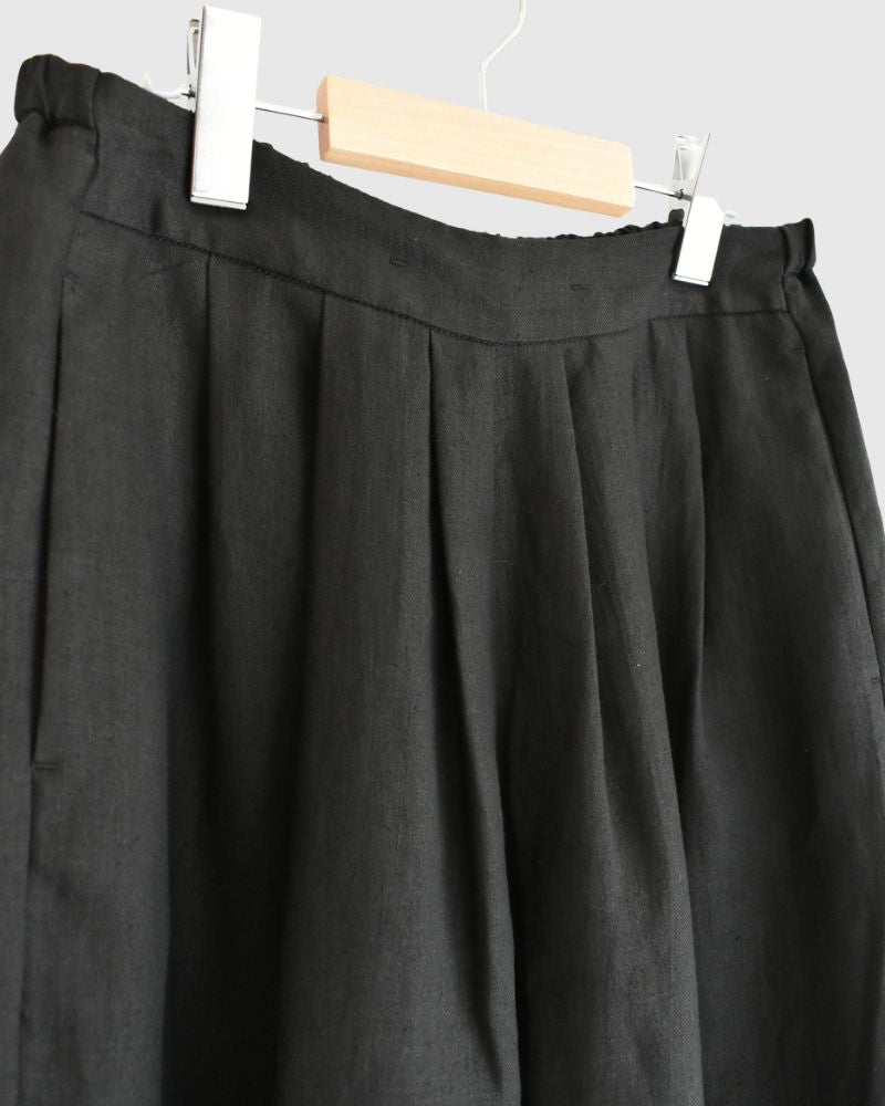 サルエルワイド ショートレングスパンツ Black