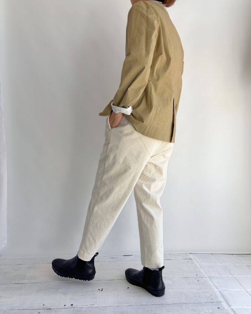 11WALE CORDUROY EASY TAPERED PANTS OffWhite