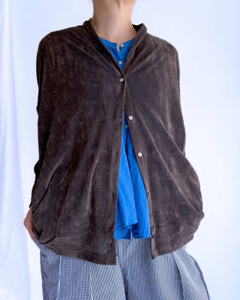 TULLE FLOCKY カーディガン DarkBrown