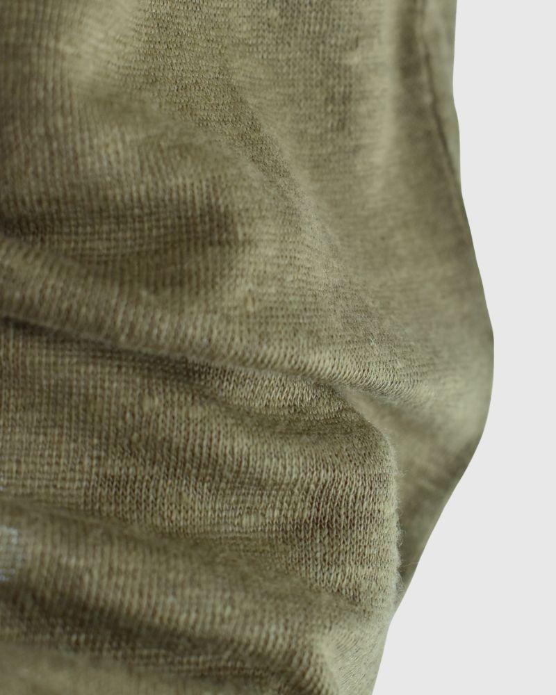 リネン2Wayヘンリープルオーバー Khaki