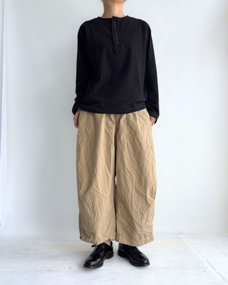 コットンシルクパンツ Beige