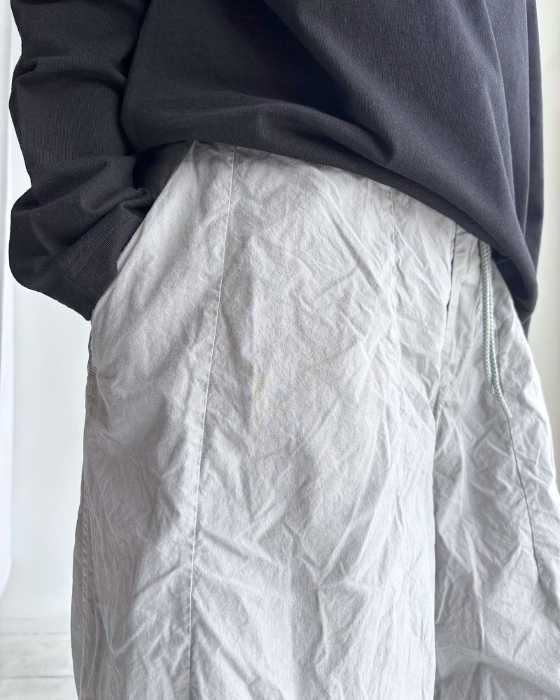 コットンシルクパンツ Gray