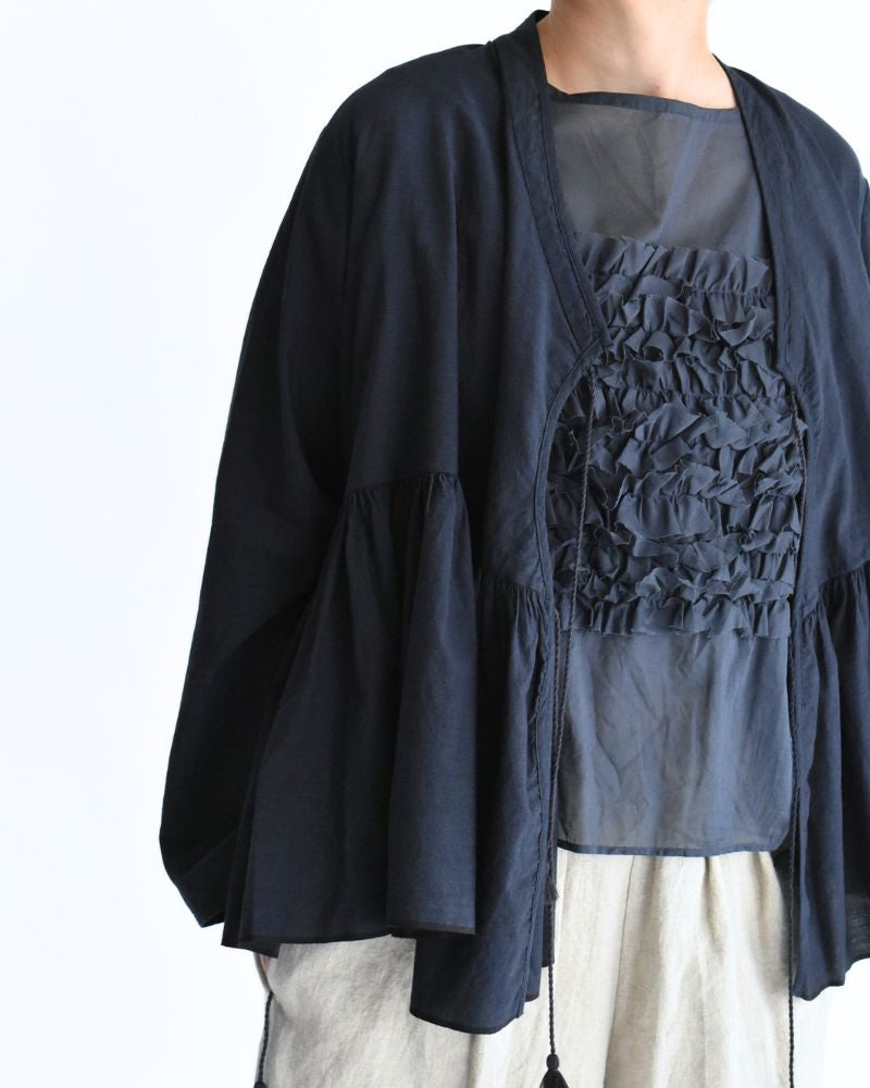 HANDWOVEN COTTON HAKEME CACHE COEUR DarkNavy