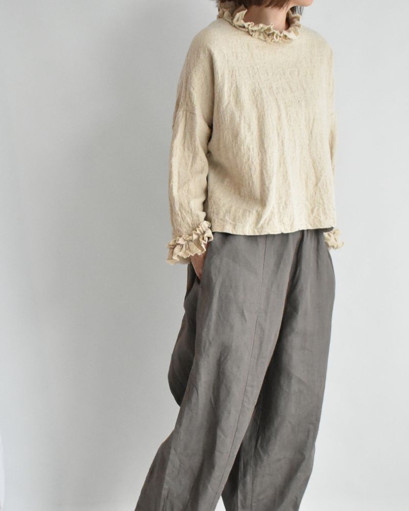 ウールボックスプルオーバー Beige