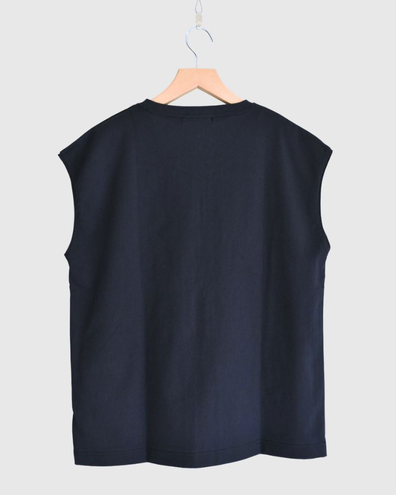 CALM フレンチスリーブTシャツ Navy