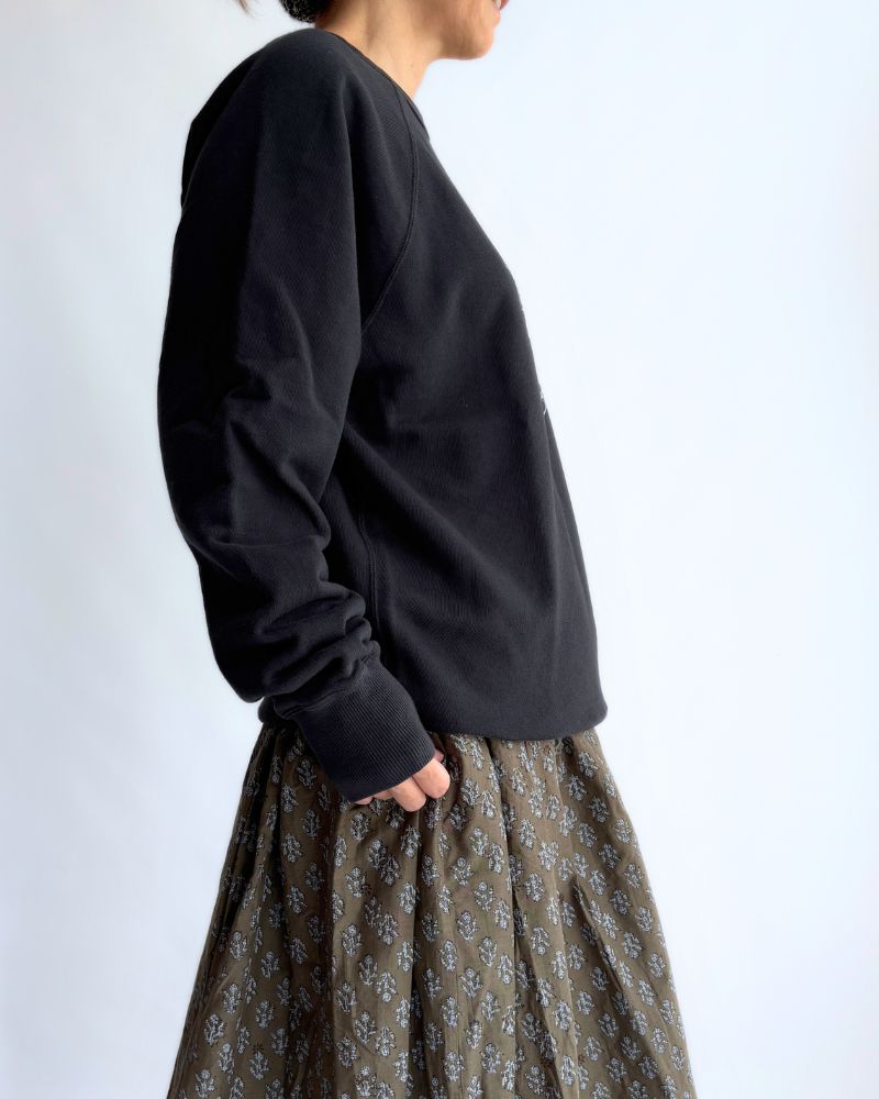 "HTS16" プリントスウェットシャツ DeepNavy