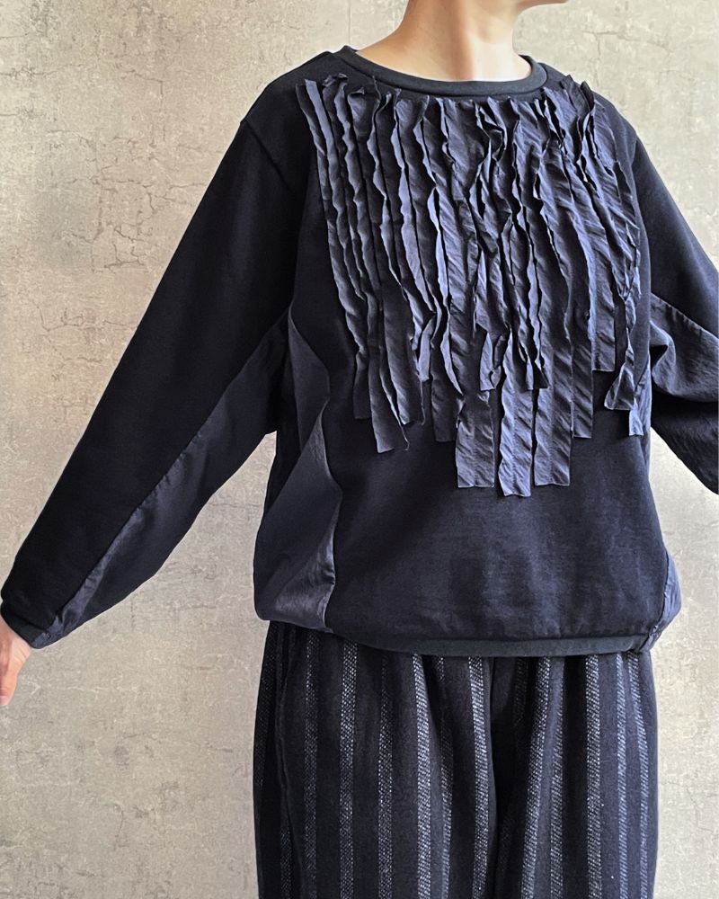 【予約】A/W 8T014 スラッシュスウェットプルオーバー（10月）