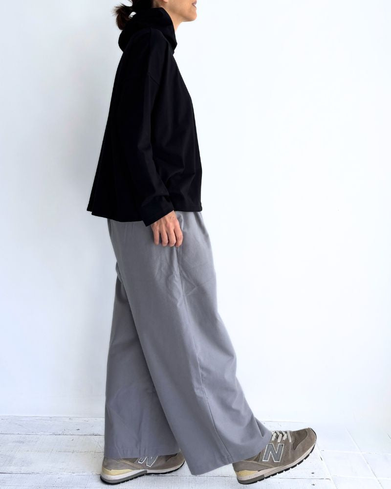 ドローストリング フーディプルオーバー Black